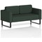 Brixworth 2 Seater Sofa, With Black Legs, In Yoredale Fabric, Ingleton