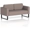 Brixworth 2 Seater Sofa, With Black Legs, In Yoredale Fabric, Settle