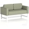 Brixworth 2 Seater Sofa, With White Legs, In Main Line Flax Fabric, Newbury
