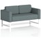 Brixworth 2 Seater Sofa, With White Legs, In Main Line Flax Fabric, Westminster