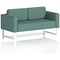 Brixworth 2 Seater Sofa, With White Legs, In Sumi Fabric, Handa