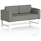 Brixworth 2 Seater Sofa, With White Legs, In Yoredale Fabric, Hardraw Brixworth 2 Seater Sofa, With White Legs, In Yoredale Fabric, Hardraw