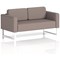 Brixworth 2 Seater Sofa, With White Legs, In Yoredale Fabric, Settle