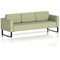 Brixworth 3 Seater Sofa, With Black Legs, In Rivet Fabric, Burnish