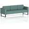 Brixworth 3 Seater Sofa, With Black Legs, In Sumi Fabric, Handa