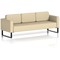 Brixworth 3 Seater Sofa, With Black Legs, In Sumi Fabric, Zen