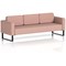Brixworth 3 Seater Sofa, With Black Legs, In Yoredale Fabric, Kidstone