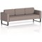 Brixworth 3 Seater Sofa, With Black Legs, In Yoredale Fabric, Settle