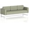 Brixworth 3 Seater Sofa, With White Legs, In Main Line Flax Fabric, Newbury