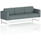 Brixworth 3 Seater Sofa, With White Legs, In Main Line Flax Fabric, Westminster