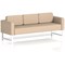 Brixworth 3 Seater Sofa, With White Legs, In Synergy Fabric, Affix