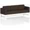Brixworth 3 Seater Sofa, With White Legs, In Synergy Fabric, Wed