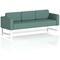 Brixworth 3 Seater Sofa, With White Legs, In Sumi Fabric, Handa