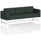 Brixworth 3 Seater Sofa, With White Legs, In Yoredale Fabric, Ingleton