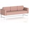 Brixworth 3 Seater Sofa, With White Legs, In Yoredale Fabric, Kidstone