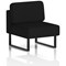 Brixworth Modular Seating Central Unit, With Black Legs, In X2 Fabric, Diameter