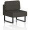 Brixworth Modular Seating Central Unit, With Black Legs, In Main Line Flax Fabric, Temple