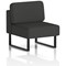 Brixworth Modular Seating Central Unit, With Black Legs, In Synergy Fabric, Mix