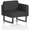 Brixworth Modular Seating Left Unit, With Black Legs, In Synergy Fabric, Mix
