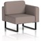 Brixworth Modular Seating Left Unit, With Black Legs, In Yoredale Fabric, Settle
