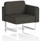 Brixworth Modular Seating Left Unit, With White Legs, In Main Line Flax Fabric, Temple