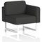 Brixworth Modular Seating Left Unit, With White Legs, In Synergy Fabric, Mix