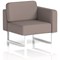 Brixworth Modular Seating Left Unit, With White Legs, In Yoredale Fabric, Settle