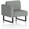 Brixworth Modular Seating Right Unit, With Black Legs, In Rivet Fabric, Prime