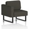 Brixworth Modular Seating Right Unit, With Black Legs, In Main Line Flax Fabric, Temple