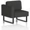 Brixworth Modular Seating Right Unit, With Black Legs, In Synergy Fabric, Mix