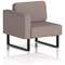 Brixworth Modular Seating Right Unit, With Black Legs, In Yoredale Fabric, Settle