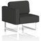 Brixworth Modular Seating Right Unit, With White Legs, In Synergy Fabric, Mix