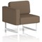 Brixworth Modular Seating Right Unit, With White Legs, In Sumi Fabric, Osaka