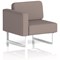 Brixworth Modular Seating Right Unit, With White Legs, In Yoredale Fabric, Settle