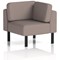 Brixworth Modular Seating Corner Unit, With Black Legs, In Yoredale Fabric, Settle