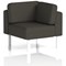 Brixworth Modular Seating Corner Unit, With White Legs, In Main Line Flax Fabric, Temple