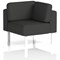 Brixworth Modular Seating Corner Unit, With White Legs, In Synergy Fabric, Mix