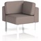 Brixworth Modular Seating Corner Unit, With White Legs, In Yoredale Fabric, Settle