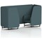 Brixworth 2 Seater Booth, Black Legs, X2 Fabric, Polygon Panels And Sofa
