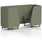 Brixworth 2 Seater Booth, Black Legs, Main Line Flax Fabric, Monument Panels And Sofa