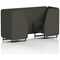 Brixworth 2 Seater Booth, Black Legs, Main Line Flax Fabric, Temple Panels And Sofa