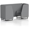 Brixworth 2 Seater Booth, Black Legs, Synergy Fabric, Partner Panels And Sofa