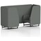 Brixworth 2 Seater Booth, Black Legs, Sumi Fabric, Kobe Panels And Sofa