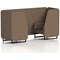 Brixworth 2 Seater Booth, Black Legs, Sumi Fabric, Osaka Panels And Sofa