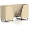 Brixworth 2 Seater Booth, Black Legs, Sumi Fabric, Zen Panels And Sofa