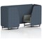 Brixworth 2 Seater Booth, Black Legs, Rivet Fabric, Crucible Panels And Prime Sofa