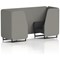 Brixworth 2 Seater Booth, Black Legs, X2 Fabric, Number Panels And Arithmetic Sofa