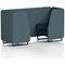 Brixworth 2 Seater Booth, Black Legs, X2 Fabric, Polygon Panels And Calculus Sofa