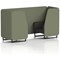 Brixworth 2 Seater Booth, Black Legs, Main Line Flax Fabric, Monument Panels And Temple Sofa