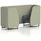Brixworth 2 Seater Booth, Black Legs, Main Line Flax Fabric, Newbury Panels And Westminster Sofa